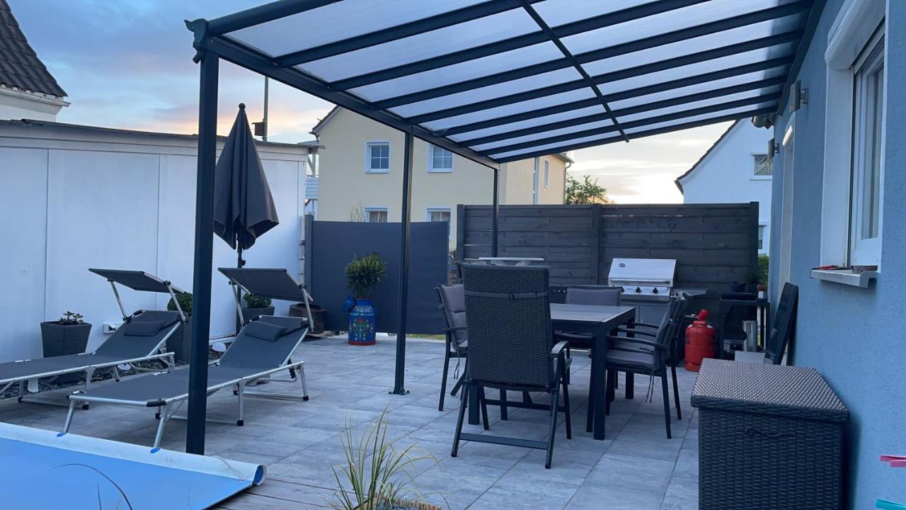 #1 Modernes Zimmer Mit Pool Und Garten 메밍겐 외부 사진
